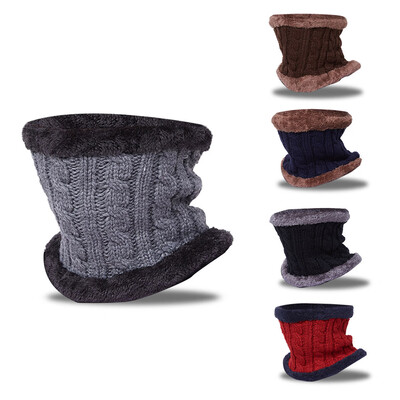 

Warm Knit Neckerchief Winter Plush Scarf Neck Warmer Women Men Sports Hiking Camping Cycling Outdoor Sports Equipment