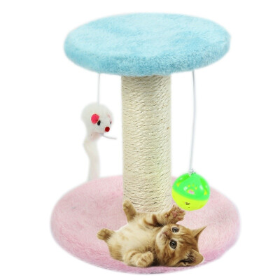 

Super DIY Plush Sisal Covered Cat Game Toy Furniture Protect Kitten Claw Care Grooming Interactive Toys Color Random