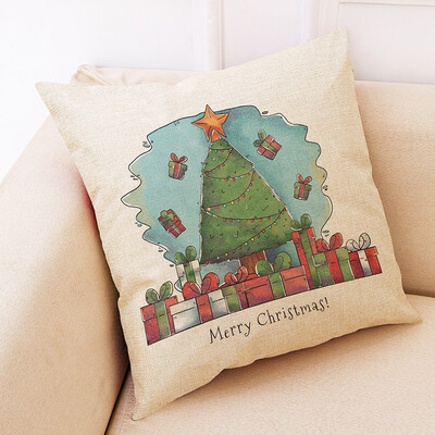 

Tailored Christmas Home Decor Cushion Cover Graffi Style Throw Pillowcase Pillow Covers
