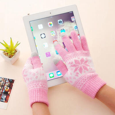 

Warm Winter Gloves Knitted Touch Gloves Men Women Gloves Touch Screen Glove