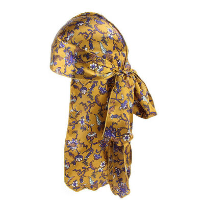 

MenWomen Silk Laser Polyester Bandana Hat Durag Rag Tail Headwrap Headwear