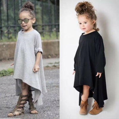 

Baby Girls Kid Toddler Afghan Maxi Loose Batwing Dress Clothes Sundress Outfit Z