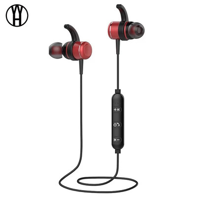 

WH T1 Bluetooth Headphones Magnetic Sliding In-Ear Ears Stereo Wireless earphones
