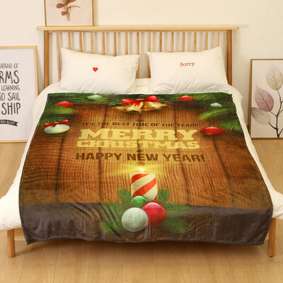 

Toponeto Christmas Blanket Flannel Fabric Sofa Bed Blanket 150X200CM