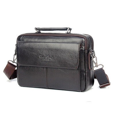 

Mens Genuine leather First layer Cowhide fashion Handbag Vintage Shoulder Messenger Bags wallet Business Crossbody Bag