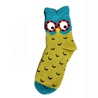 

Kawaii Colorful Owl Socks 100 Cotton Socks