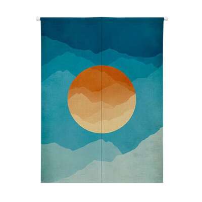 

Use Sun Design Japanese Style Doorway Curtain Cotton And Linen Printed Hanging Tapestry For Home Decoration