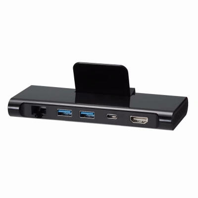 

1605 HDMI RJ45 PD USB 5-in-1 Rotating Bracket Design Wireless Adapter