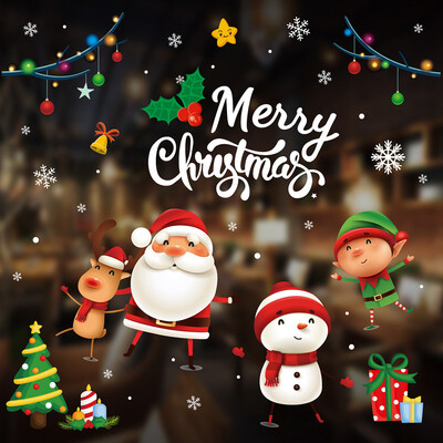 

Tailored Merry Christmas Window Wall Sticker Decoration Decal Home Decor Xmas