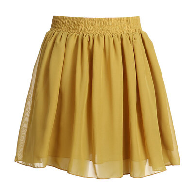

Women Double-layer High Waist Bouffant Full Chiffon Skirt