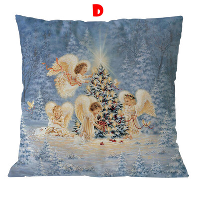 

Tailored Cotton Linen Christmas Pillow Case Sofa Car Throw Cushion Cover Home Decor