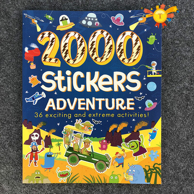 

2000 stickers English activity book for children animal princess farm Halloween stickers for boys&girls gifts toy