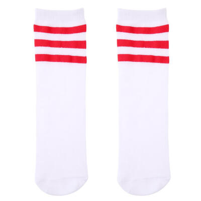

Kids Knee High Socks Warm Cotton Football Stripes Children Stockings