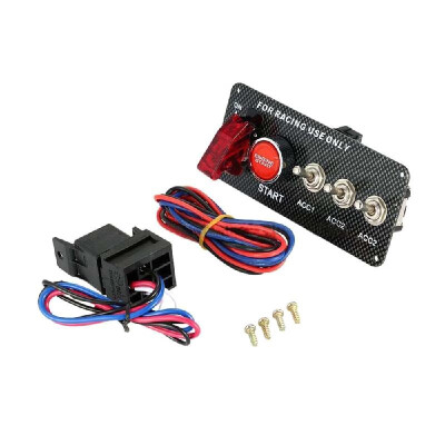 

Universal 12V Racing Car Ignition Switch Panel Engine Start Aircraft Kit with Relay