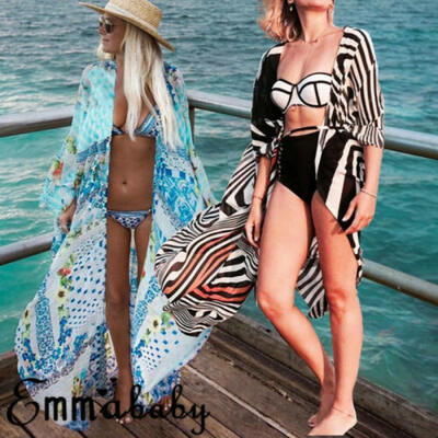 

Women Swimwear Bikini Cover Up Beachwear Kaftan Summer Beach Long Maxi Dress
