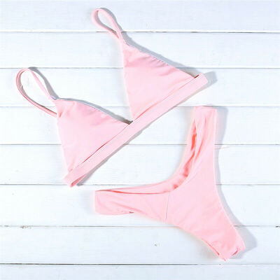 

Women Fashion Padded Bra Bandage Swimsuit Push-up Bikini Set Swimwear Beachwear