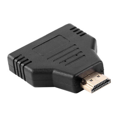 

HDMI Port Male to 2 HDMI Female 1 In 2 Out 1080P Splitter Adapter Converter
