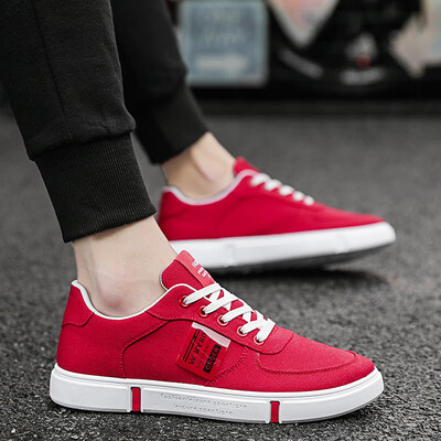 

Shoes men 2019 new summer mens shoes breathable Korean version of the trend canvas shoes mens cloth shoes wild casual shoes