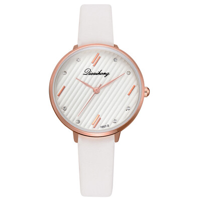 

Wish new creative personality PU watch European&American fashion cross-border explosion models ladies watch