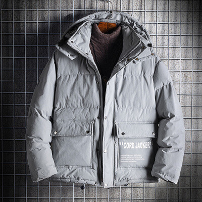 

Toponeto New Fashion Mens Winter Casual Solid color Hooded Warm Cotton Clothing Coat
