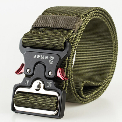 

New 5cm Tactics Buckle Tactical Belt 125cm High Quality Nylon Casual Canvas Belt For Men And Women he was Training Belt