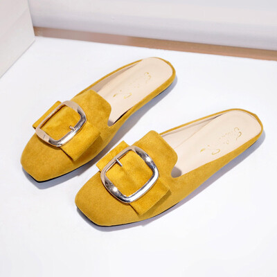 

Baotou half slippers women wear Muller shoes outside summer children Korean version 100 lazy people low heel sandals