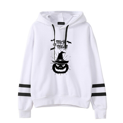 

2019 New Fashion Women Men Cool Print Hoodie Funny Horror Hooded Halloween Sweatshirt Pullover Tops