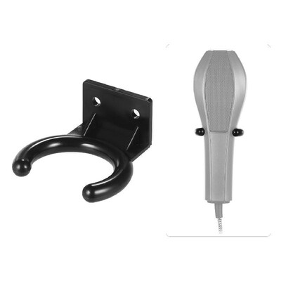 

Wireless Microphone Hanger Mic Wall Mount Holder Hook Clamp Plastic Material Black