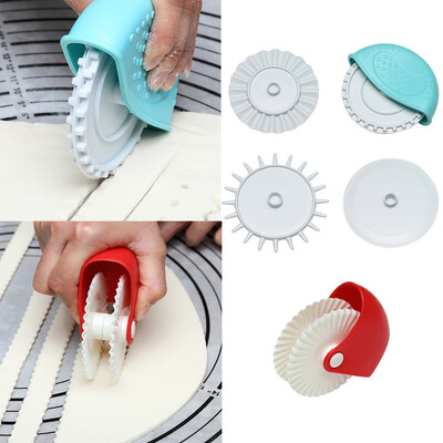 

Toponeto Pizza Pastry Lattice Cutter Pastry Pie Decoration Cutter Plastic Wheel Roller A