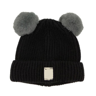 

Cute Baby Kids Boys Girls Fleece Warm Hat Pom Ball Cap Knitted Beanie Hats