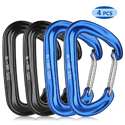 

4 PCS Carabiner Clips 16KN3527lbs Heavy Duty for Hammocks Camping Hiking