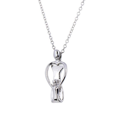 

Hand In Hand Mother Child Necklace Bright Pendant Necklace Mother Holds The Child Character Necklace Girl