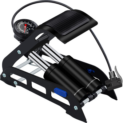 

Magic wheel Move iron pump high pressure double tube mini portable bicycle electric car motorcycle car basketball swimming ring multi-function gas needle household foot air pump