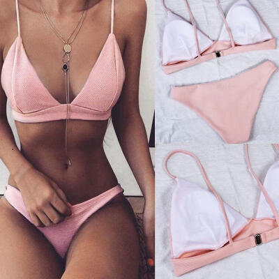 

Sexy Women Bandage Bikini Sets Push-up Padded Bra Swimsuit Bathing Suit Swimwear