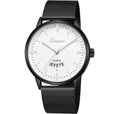 

2018 GENEVA Relogio Feminino Watch Luxury Mesh Band Stainless Steel Analog Quartz Wristwatch Rose Gold Silver Watches
