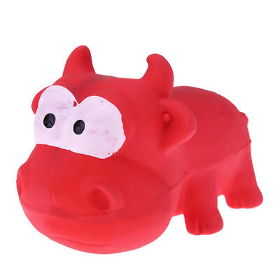 

Pet Puppy Chew Resistant Squeaker Squeaky Sound Toy Hippopotamus Chew Toy