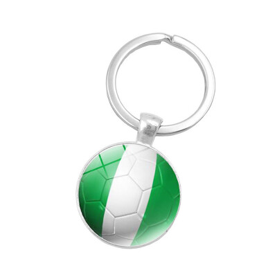 

Siaonvr 2018 Russia World Flag Key Chain Ring Soccer Football Germany Argentina Team