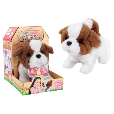 

〖Follure〗Cute Walking Pet Barking Dog Electric Toy Soft Gift Plush Dog For Kids