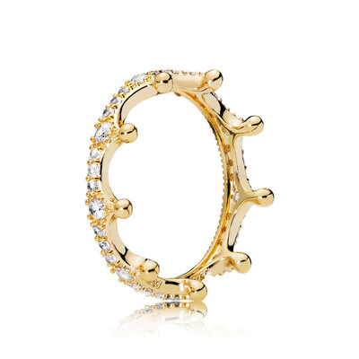 

Magic Crown Rings For Women Fashion Gold Color Crystal Ring Female Party Wedding Engagement Bridal Jewelry