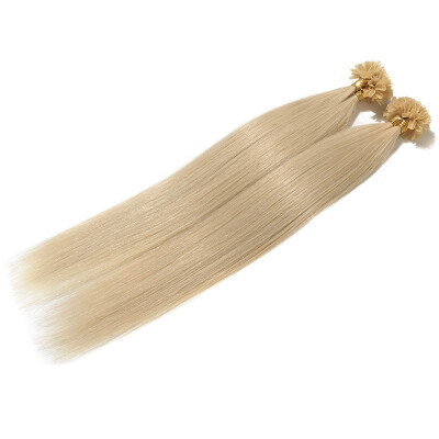 

100 Remy Hair Human Hair Extensions U Tip Nail Tip Keratin Straight Hair