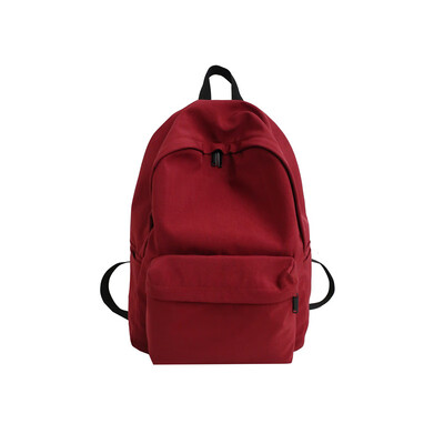 

The ancient feeling bag female Korean version of high school ins wind backpack campus solid color backpack college students contra