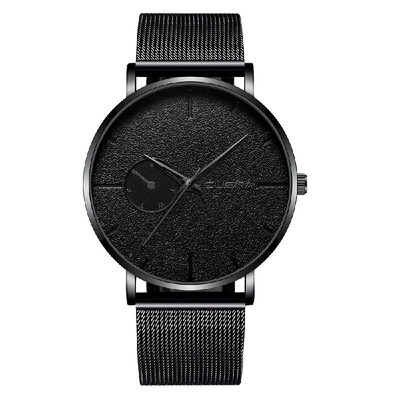

CUENA Men Women Fashion Simple Sport Stainless Steel Mesh Band Watch Couples Casual Business Quartz Watch