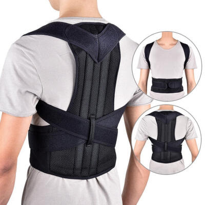 

Adjustable Posture Corrector Back Support Shoulder Lumbar Brace Belt Men Women