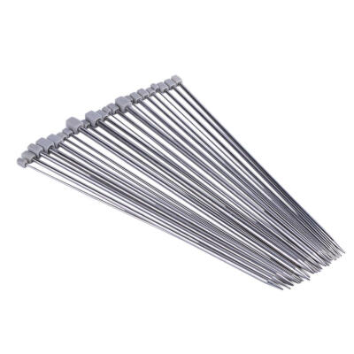 

11 Sizes Stainless Steel Knitting Needles Single Pointed Knitting Tools