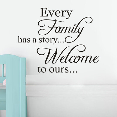 

〖Follure〗Every Family Removable Art Vinyl Mural Home Room Decor Wall Stickers