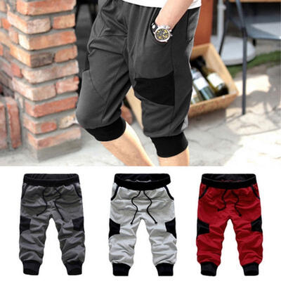 

Summer Mens Gym Sport Jogging Cotton Shorts Pants Trousers Casual half Pants