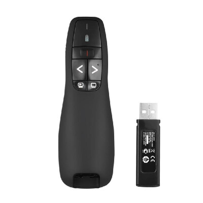 

24GHz Wireless USB Powerpoint Presentation PPT Flip Pen Pointer Clicker Presenter with Built-in Reciver Red Light Remote Control