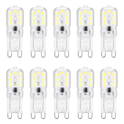 

Lightme 10PCS G9 AC 110V 2W SMD 2835 LED Bulb Light Energy Saving Lamp with 14 LEDs