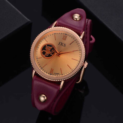 

〖Follure〗Roman Numerals Simple Fashion Casual Leather Padded Strap Womens Quartz Watch