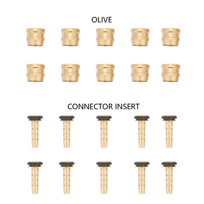 

Greensen 10 Set Hydraulic Disc Brake Hose Olive Connector Insert for Tektro Replacement Part
